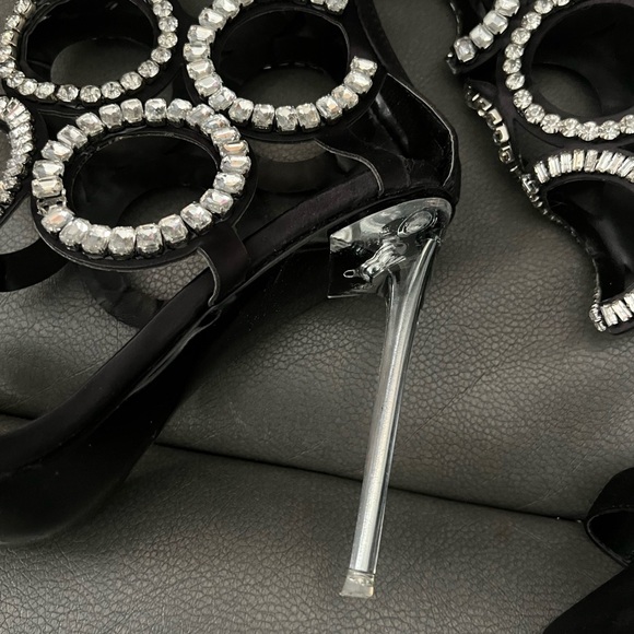 AZALEA WANG TERRA STILETTO BOOTIE SHOE- BLACK‎ - Picture 5 of 7